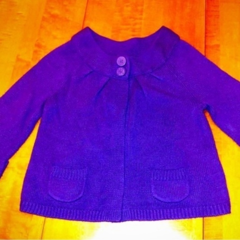 NICOLE MILLER Purplish Blue Shrug-S *G662*